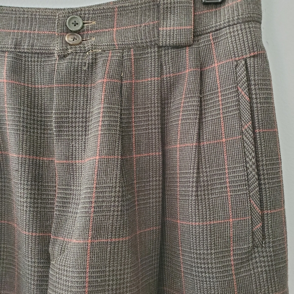 Collectible Gold Vintage Tweed Wool Pants Size 8 - Picture 3 of 5